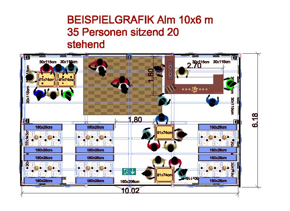 10x6_35_sitzend_20 stehend_gemischte_bestuhlung_bergalm_garnituren_mit_stehtischen