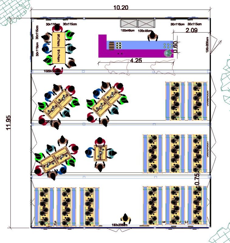 almhütte_10x12_130pax_biertisch2,20