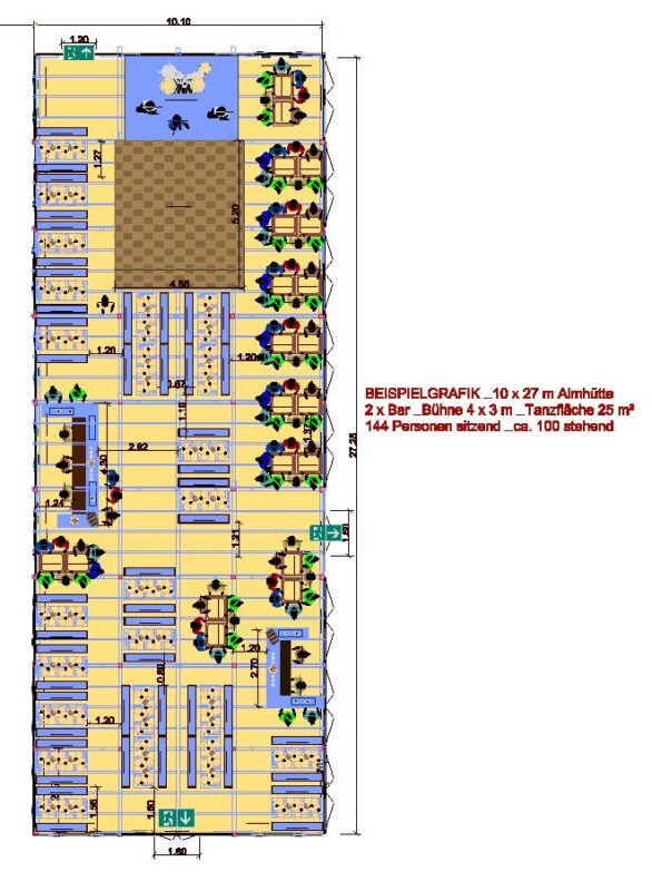 almhütte_10x27_dunapack_250pax_mischbestuhlung_2xbar_bühne_tanz_beispielplan