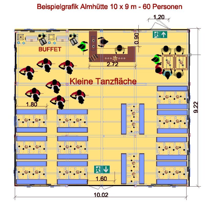 bichler_10x9_72pax_bar_buffet_tanz_beispielplan